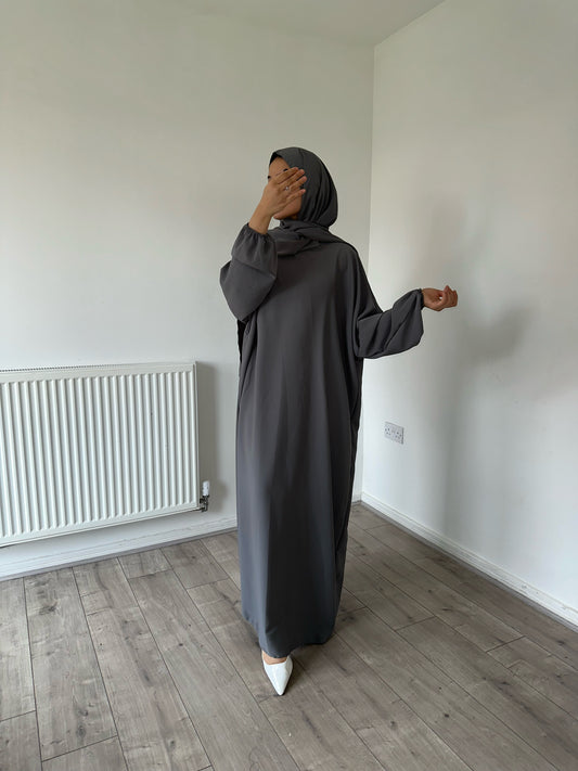 Silk 1-piece abaya